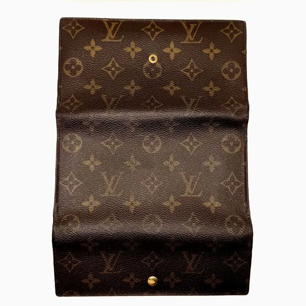 Louis Vuitton Porte Trésor International Monogram Wallet 2000 Vintage Authentic